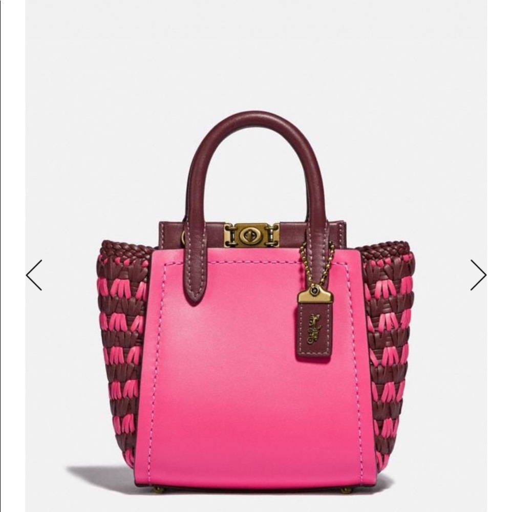 Coach Troupe Tote 16 With Weaving